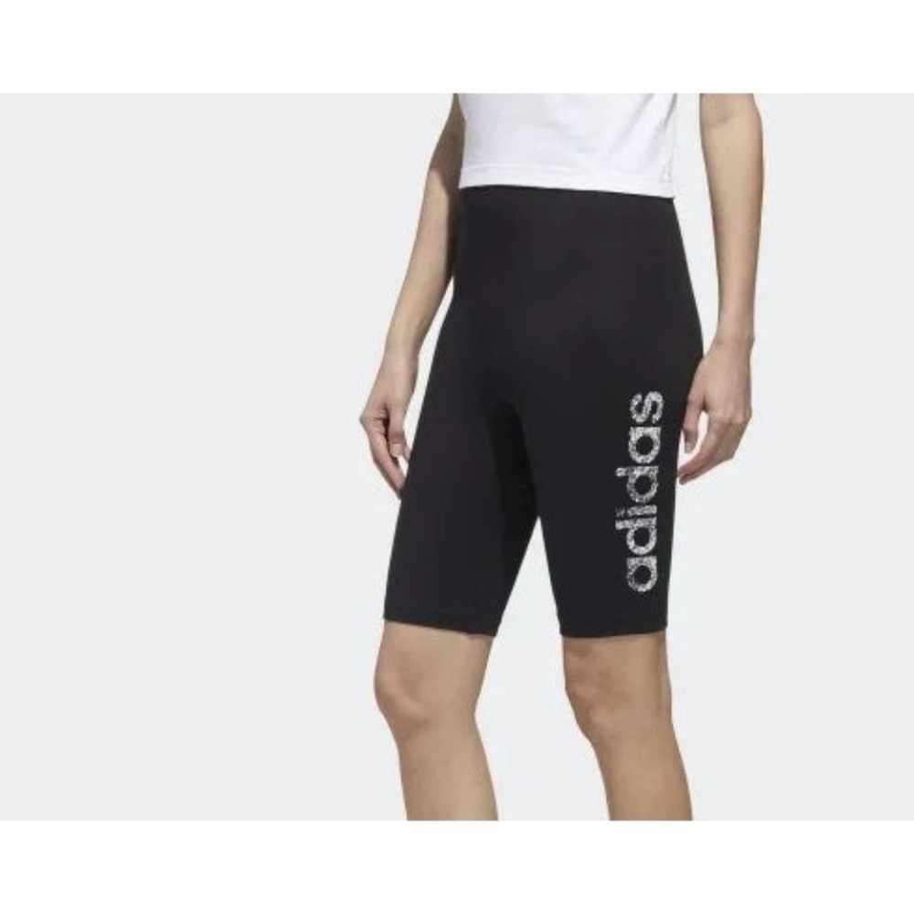 Adidas Spell Out black high waisted bike